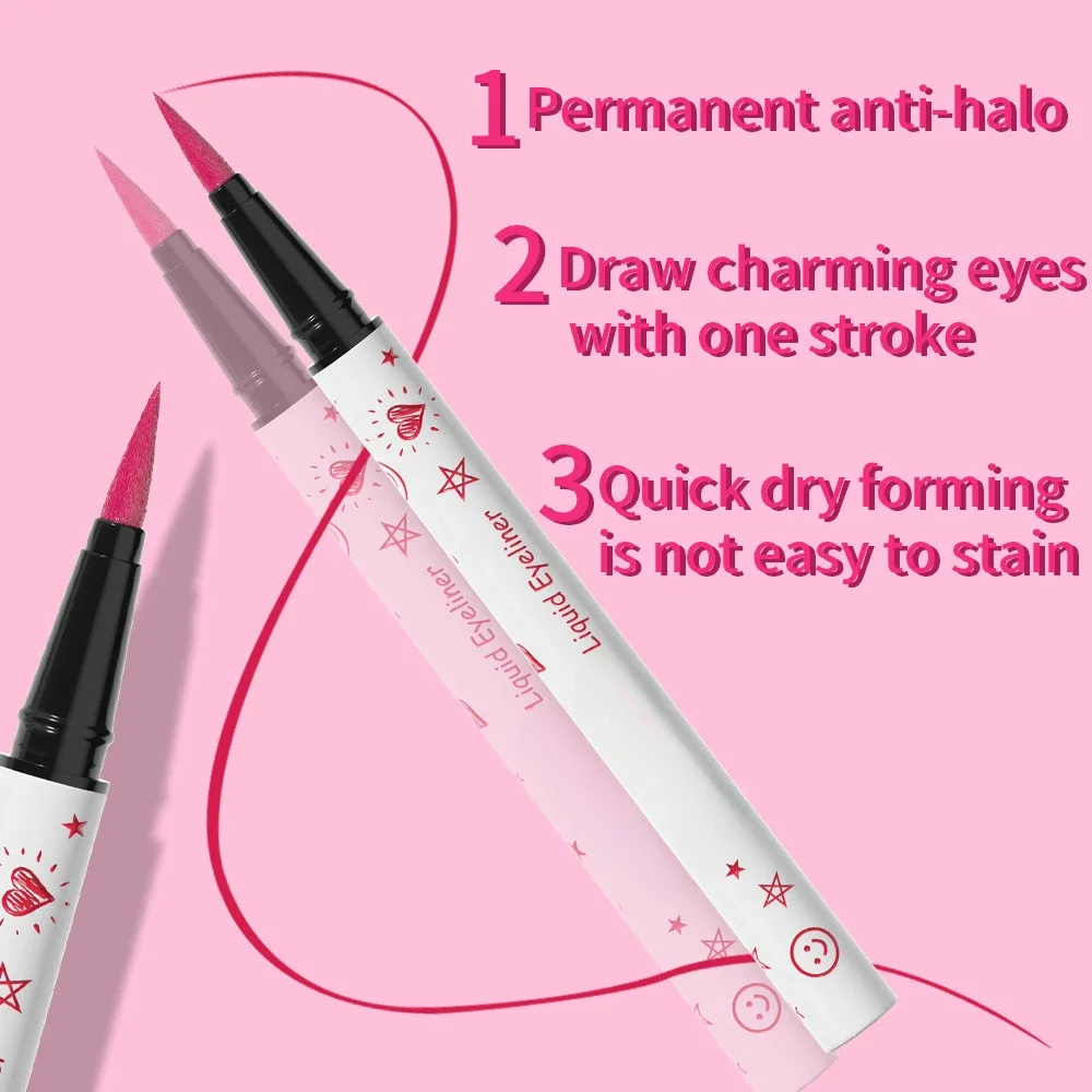 Crayon Eyeliner Liquide Ultrafin Coloré Étanche, Maquillage Longue Durée, Stylo Eye Liner, Noir, Marron, Cosmétique, 256, Nouveau, 6 Documents