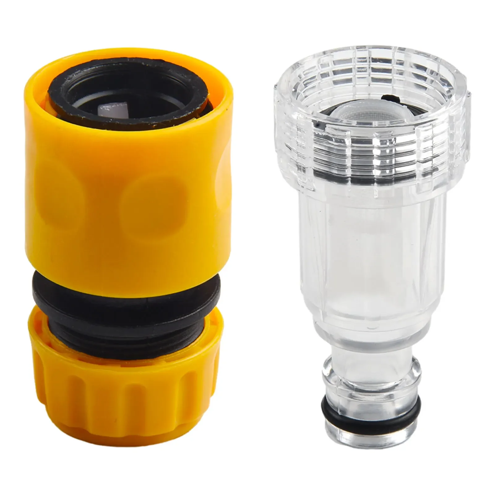 

Plastic Filter + Hose Washer Adapter Pressure Connector For Car Washer Adapter Garden Hose Pipe Water Fast Connectors