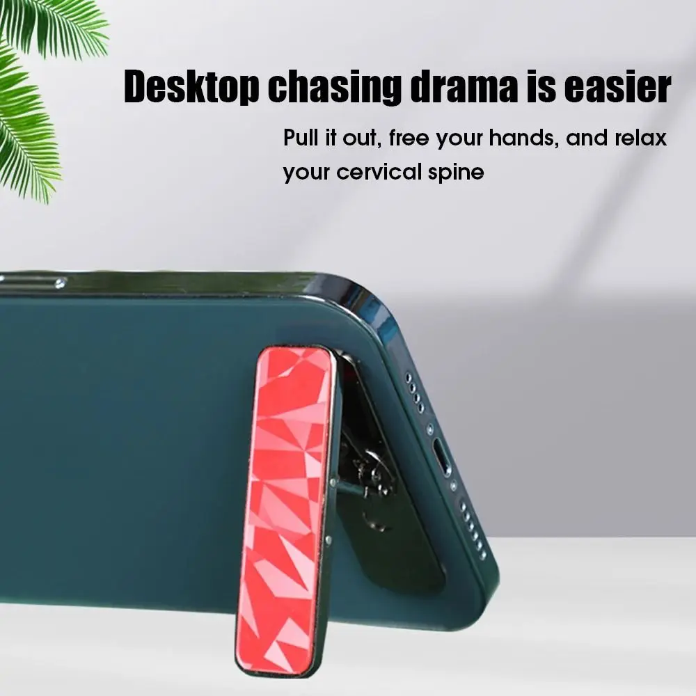 1Pcs Durable 360° Rotate Mobile Phone Holder Kickstand Folding Phone Stand Invisible Metal Phones Bracket Mount