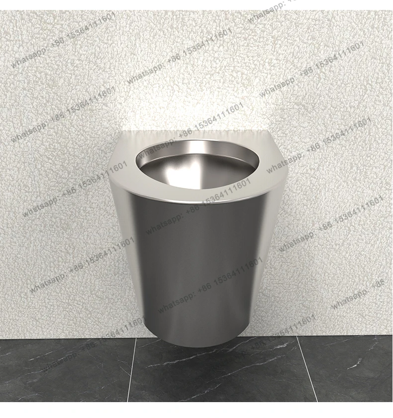 

304 stainless steel wall-mounted toilet prison train school vandal-proof toilet customization
