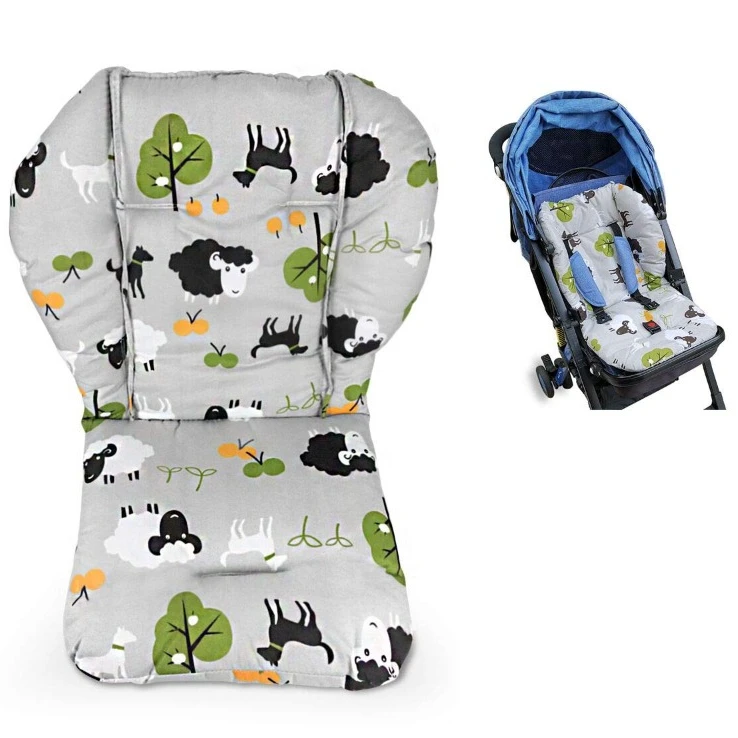 Подушка для детского стульчика, подушка для стульчика, подушка для сиденья, мягкая детская подкладка для обеденного стула, коврик с рисунком животных, легкий дышащий