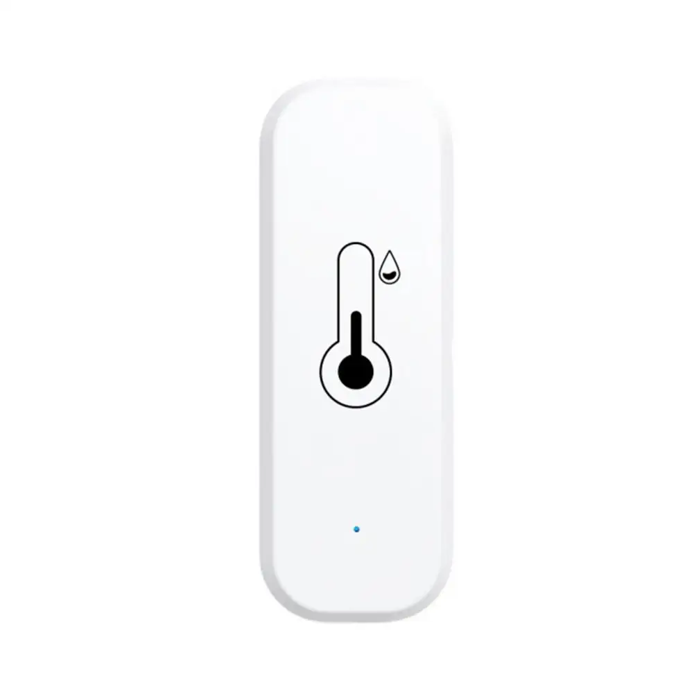 Tuya ZigBee/WiFi Smart Temperature And Humidity Sensor Work Smart Home Security Powered With Alexa Battery Home K5U9