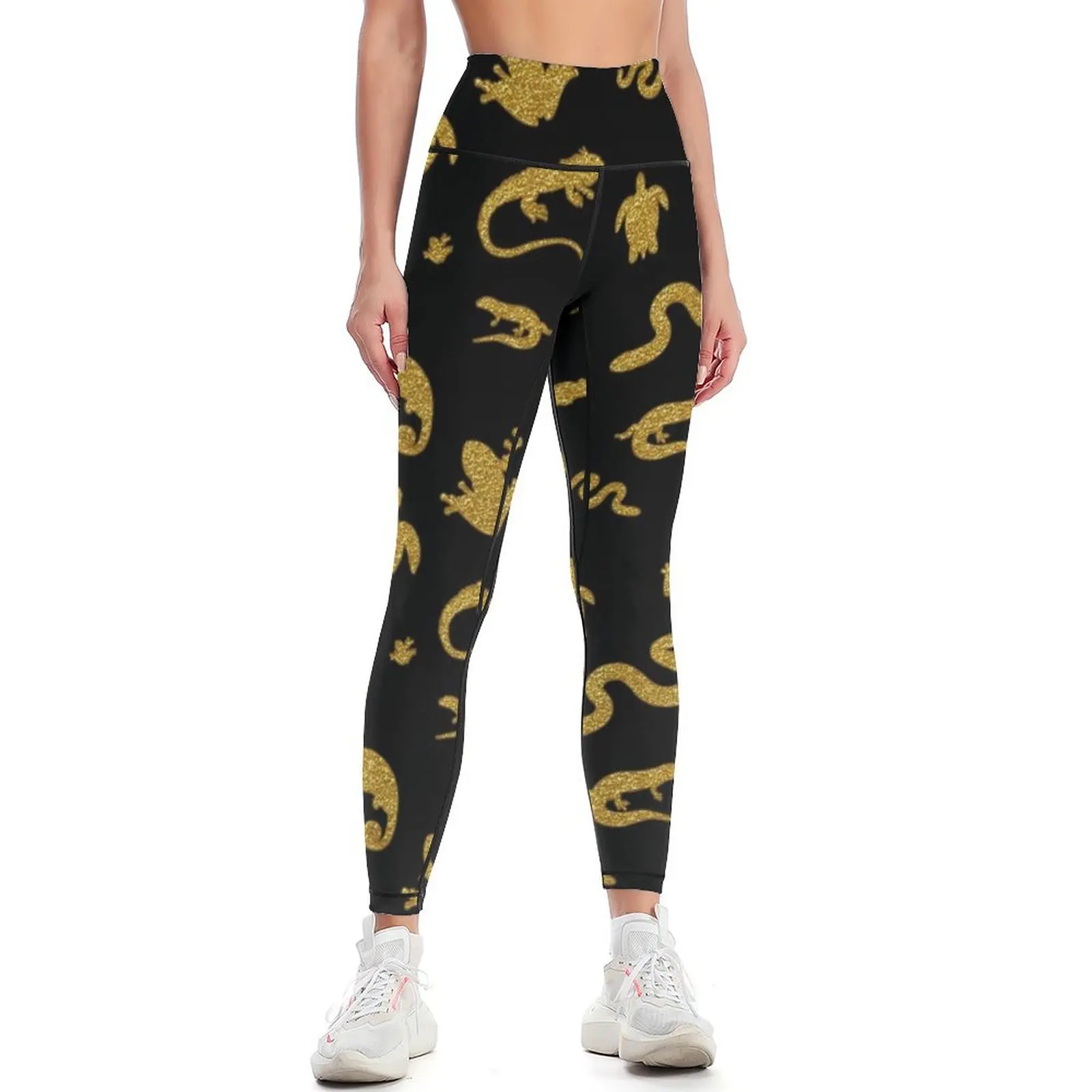 Herp Awareness Gold Leggings Women's gym gym top Womens Leggings