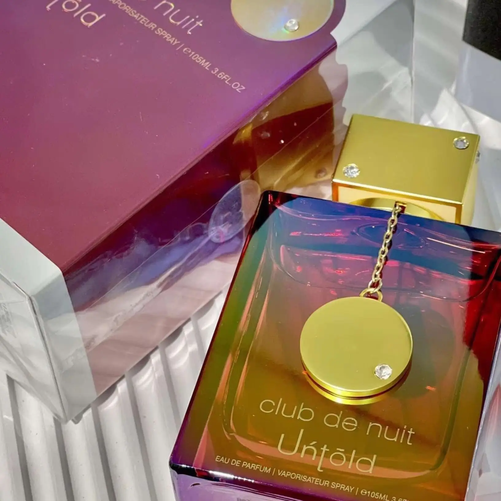 

Club De Nuit Untold Eau De Parfum for Men 105ml - Warm Amber Woody Accord, Long-Lasting Scent, Luxury Holiday Gift