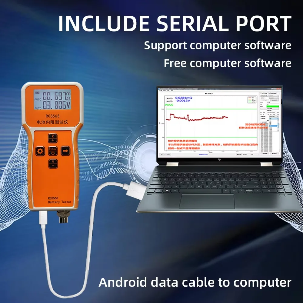 RC3563 Internal Resistance Tester High Precision Battery Internal Resistance Tester Car Battery Analyzer test Lead Acid Li-ion