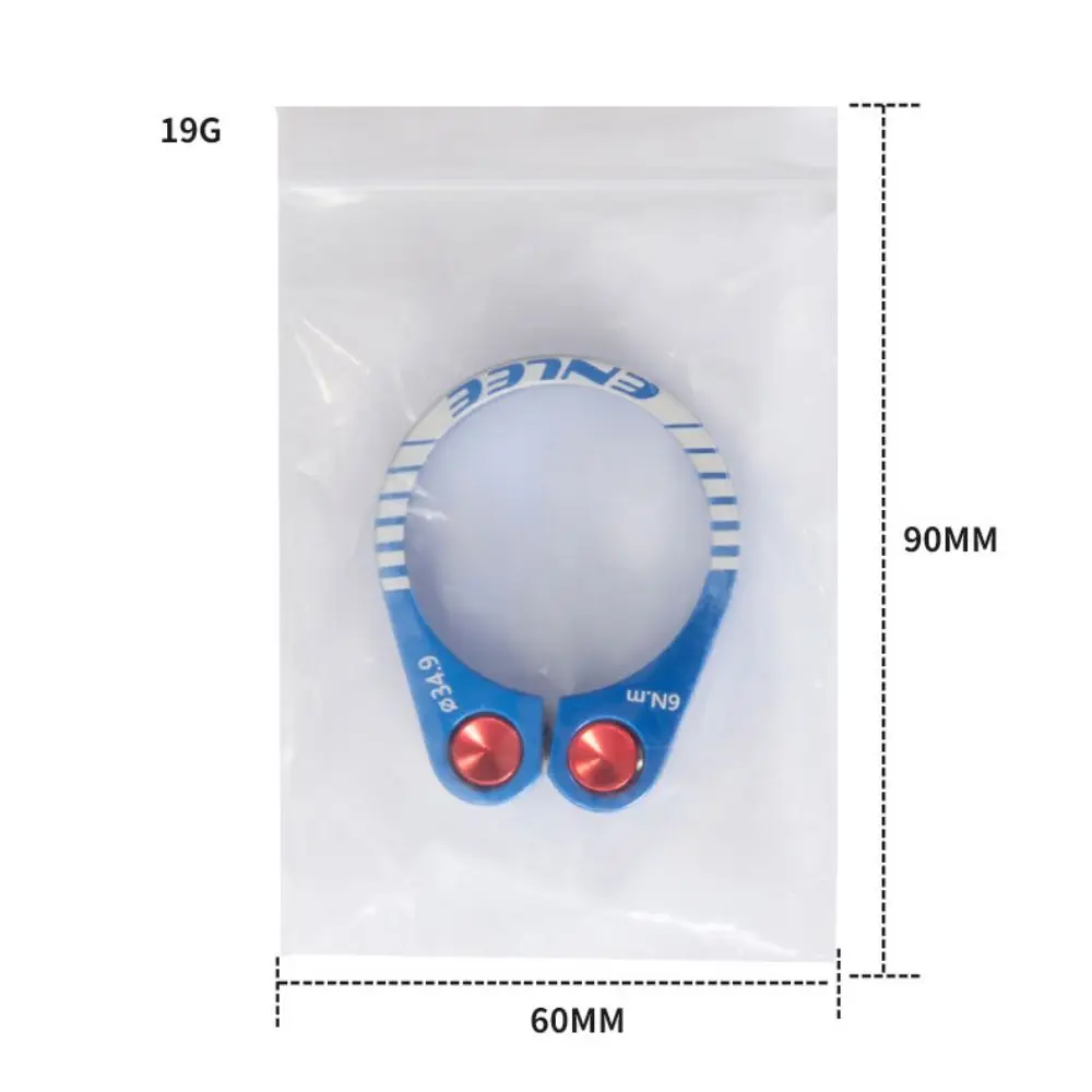 سبائك الألومنيوم مقعد الدراجة المشبك 31.8 34.9 مللي متر خفيفة الوزن دراجة Seatpost المشبك أسود أحمر أزرق متعدد الألوان مقعد سرج الدراجة المشبك