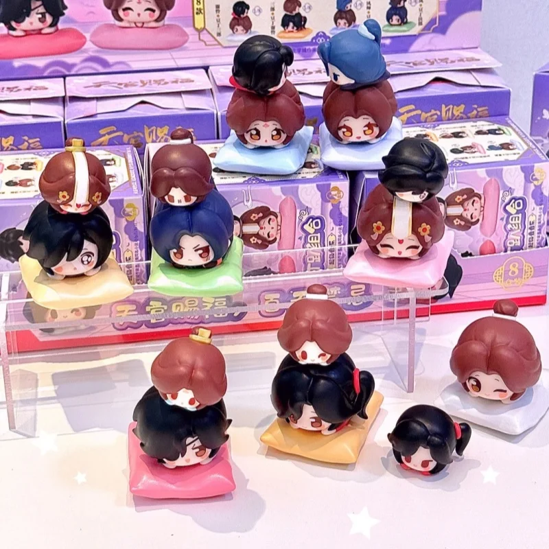 

Оригинальная серия Tian Guan Ci Fu Cartoon Lie Prone Blind Box Xie Lian Hua Cheng Yue Shen Mystery Box Аниме Фигурка Декор Подарочные Игрушки