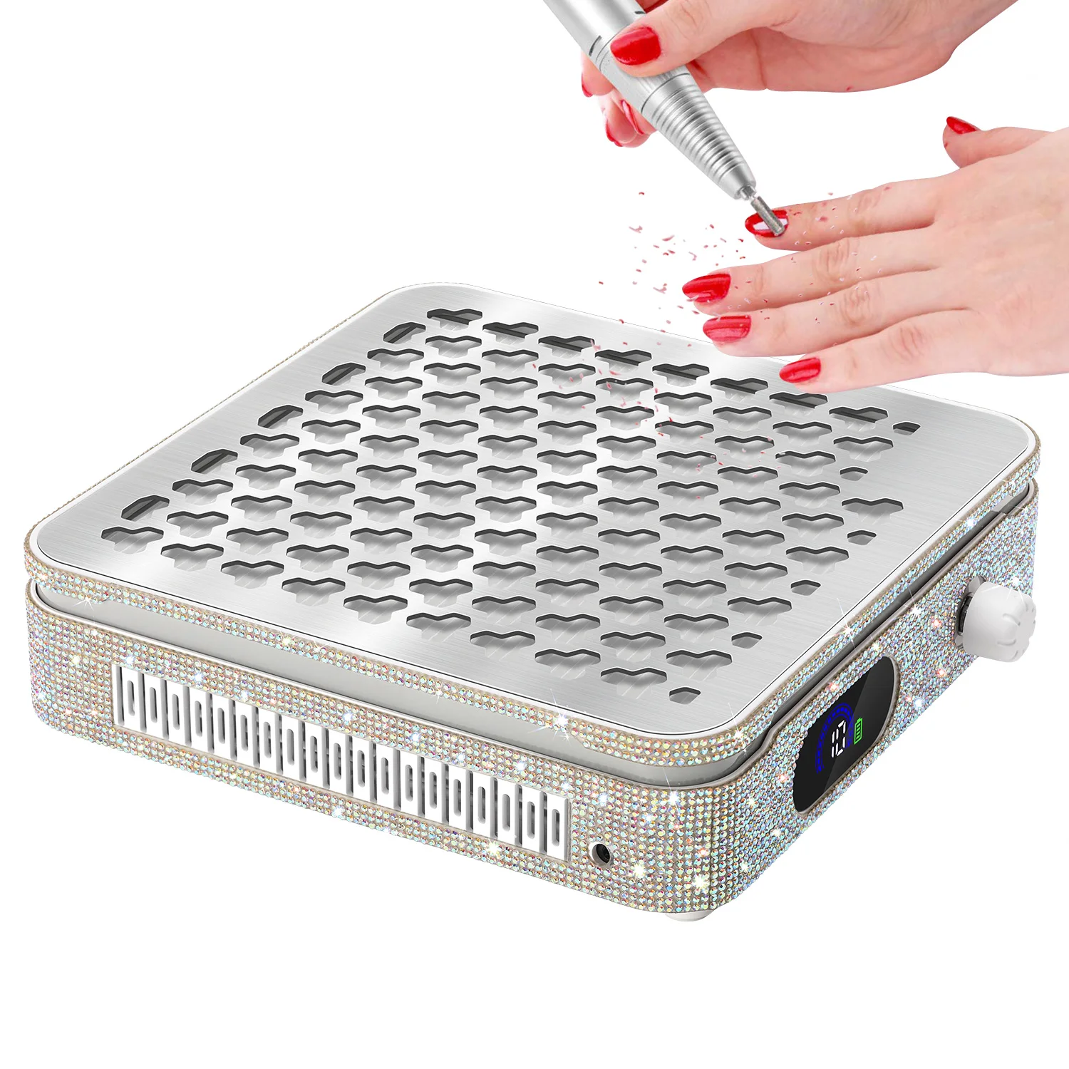 

Мощный пылесборник для ногтей, мощный всасывающий пылесос для ногтей, акриловый малошумный профессиональный пылесборник для маникюра