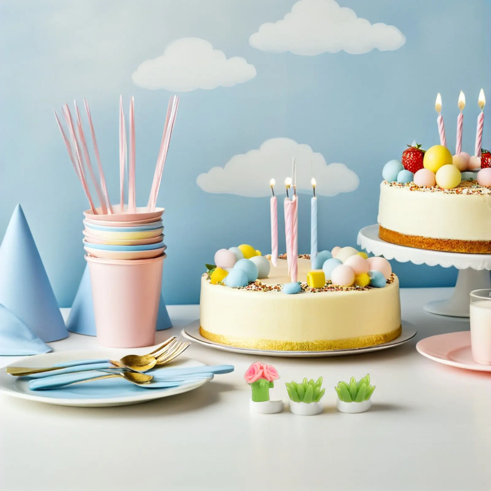 

22 шт. Искусственные цветы: букет разноцветных мини-роз и подсолнухов, имитация растений из смолы, декор для кукольного домика