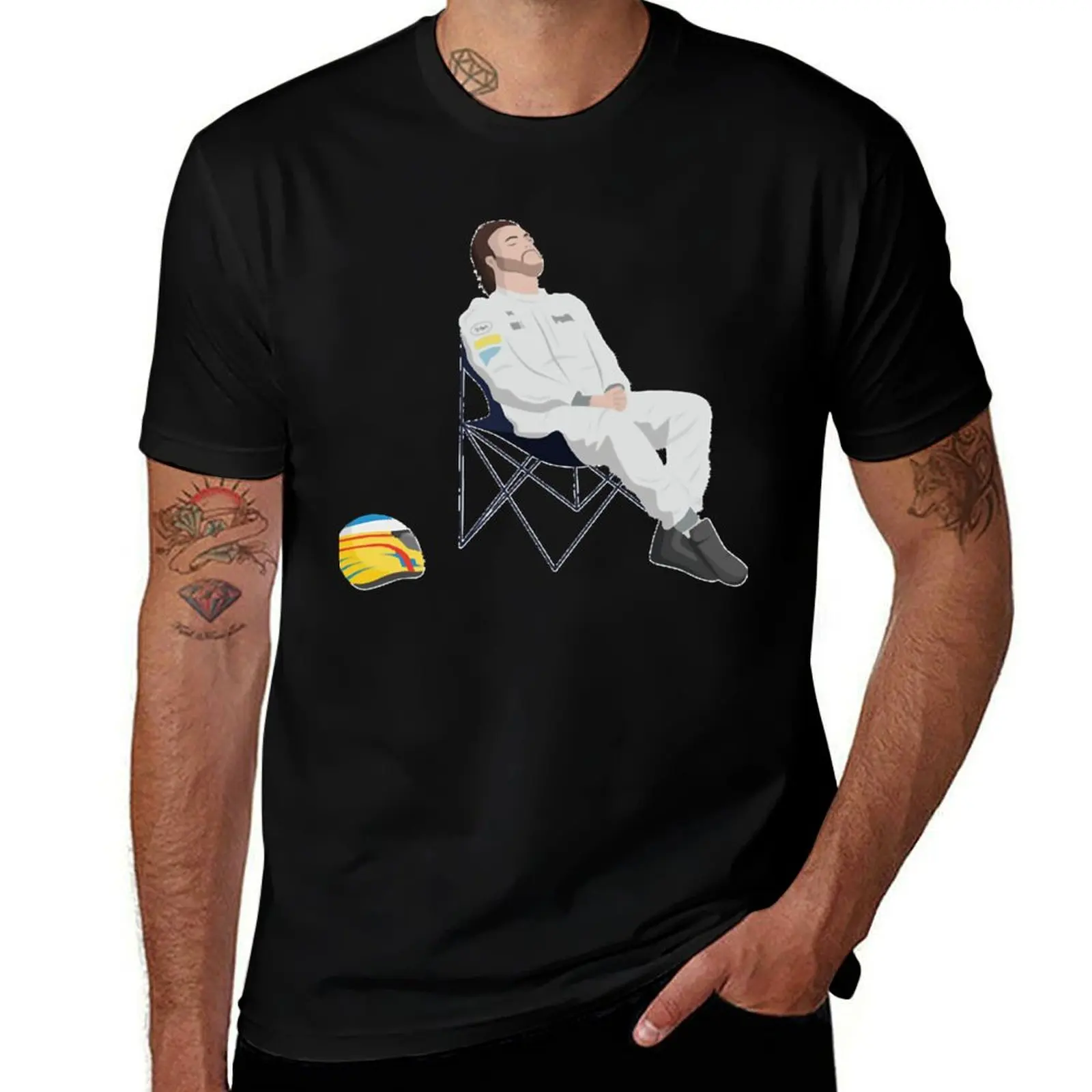 

Fernando Alonso Deckchair F1 Classic T-Shirt affliction shirts clothes fashion shirts Men's t-shirt