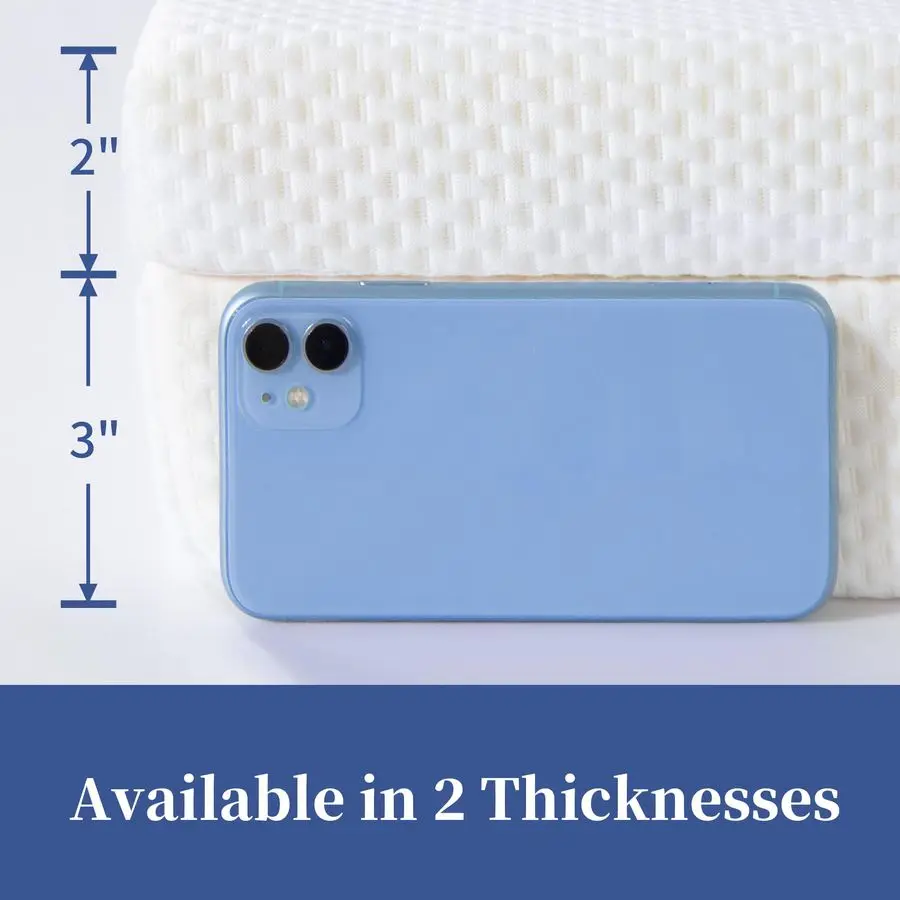 Coprimaterasso per lettino da massaggio in memory foam, coprimaterasso per lettino con ciglia antiscivolo con copertura rimovibile e fasce elastiche di supporto,