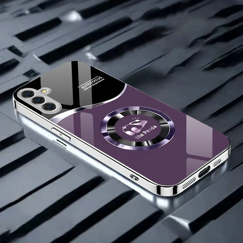 Suitable For [Samsung Galaxy A55 A56 A33 A34 A32 A31 A23 A25 A24 5G ] Plating Glass Phone Case Cover,Protect Covers Cases Casing