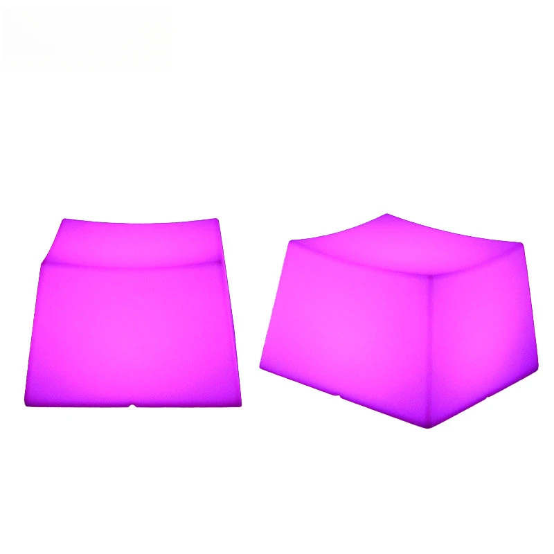 Fashion Outdoor Luminous Keyboard Chair Cube Desk Lamp Decorative Stool LED Bar Furniture