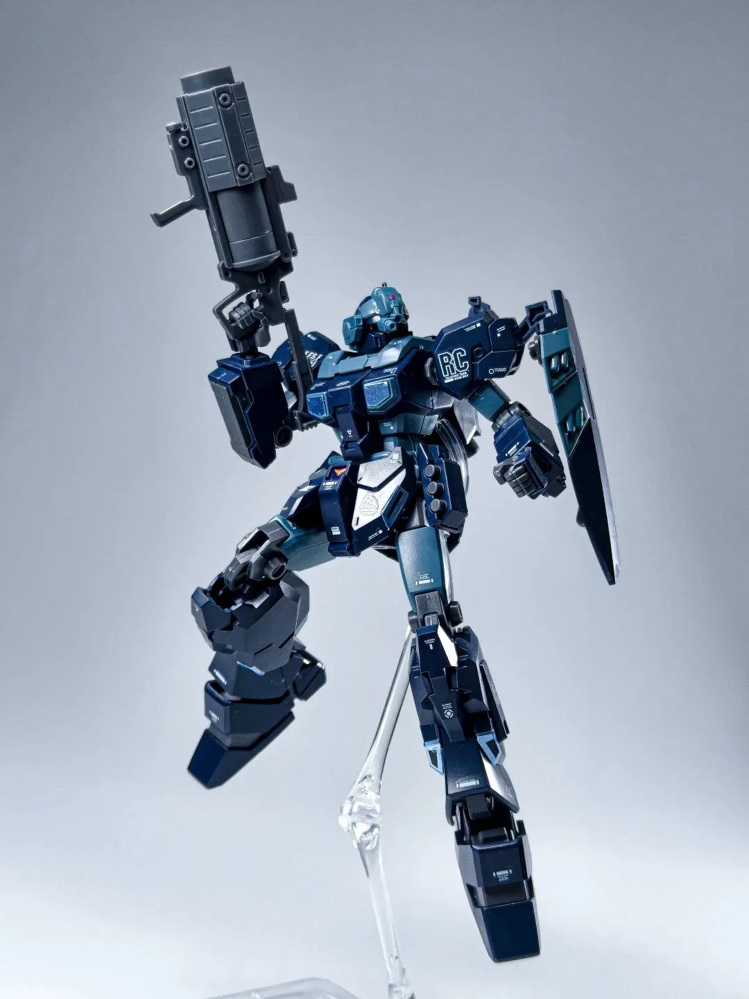 

BAOBAO HG 1/144 Jesta RGM-96Xs Team B and C Shezarr Tpye Assembly Model Kit Action Figure Robot Plastic Model Toy for Collection