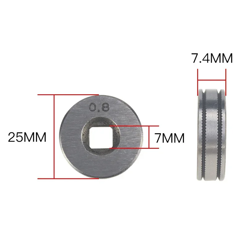 1pc Mig Welding Line Wire Feed Drive Roller Parts 0.6-0.8 Kunrle-Groove .023''-030'' Gas Shielded Welding Wire Feeder Accessory