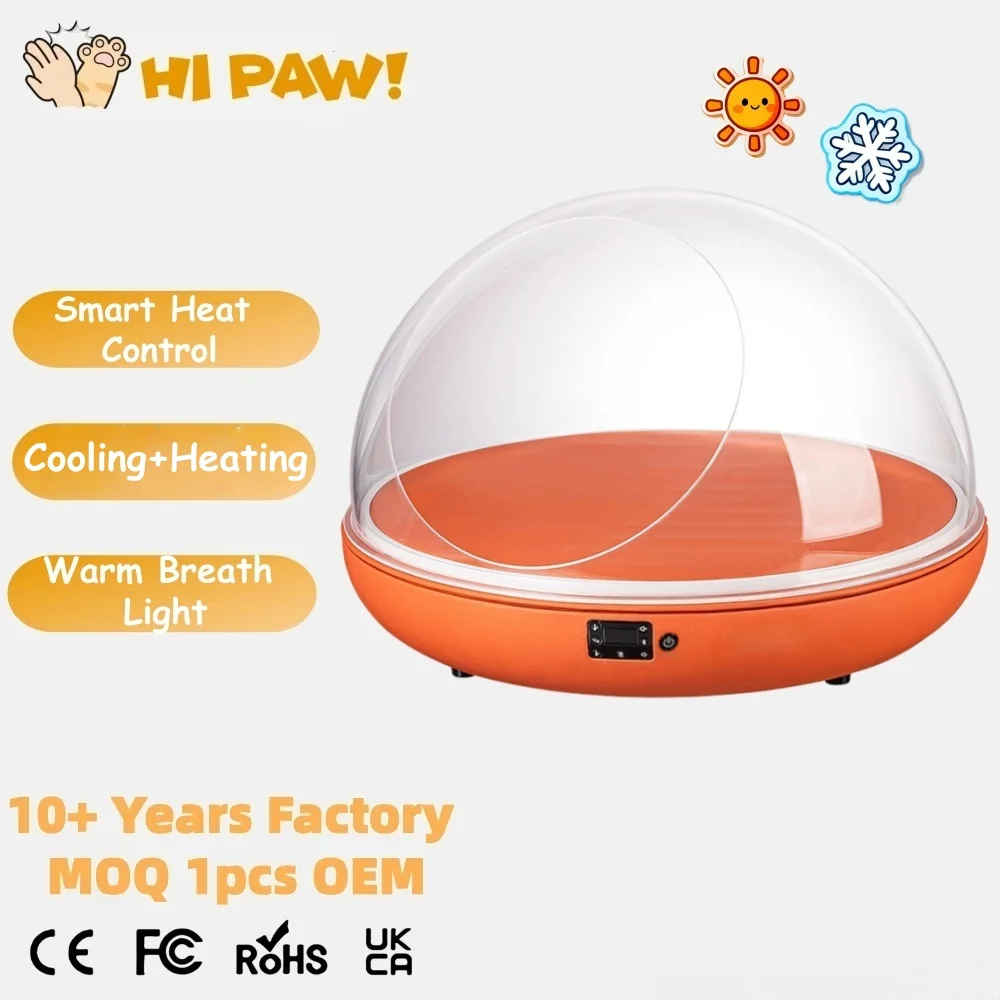 Best Selling Adjustable Heated Cooling Dog Bed Smart Control Warm Breath Light Cat Dog Pet Bed All Season Applicant Cat Dog Bed