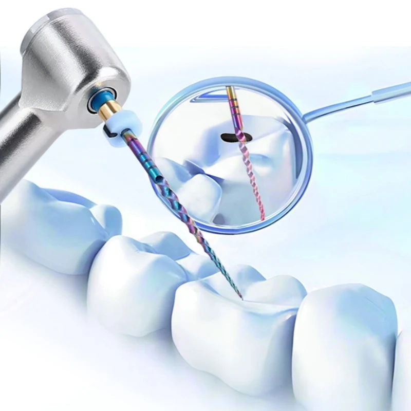 

6pcs/Box SX-F3 Blue Endo Files Heat D Series Activated NiTi Canal Root Files Can Bend Endodontic Treatment Rotary File 25mm