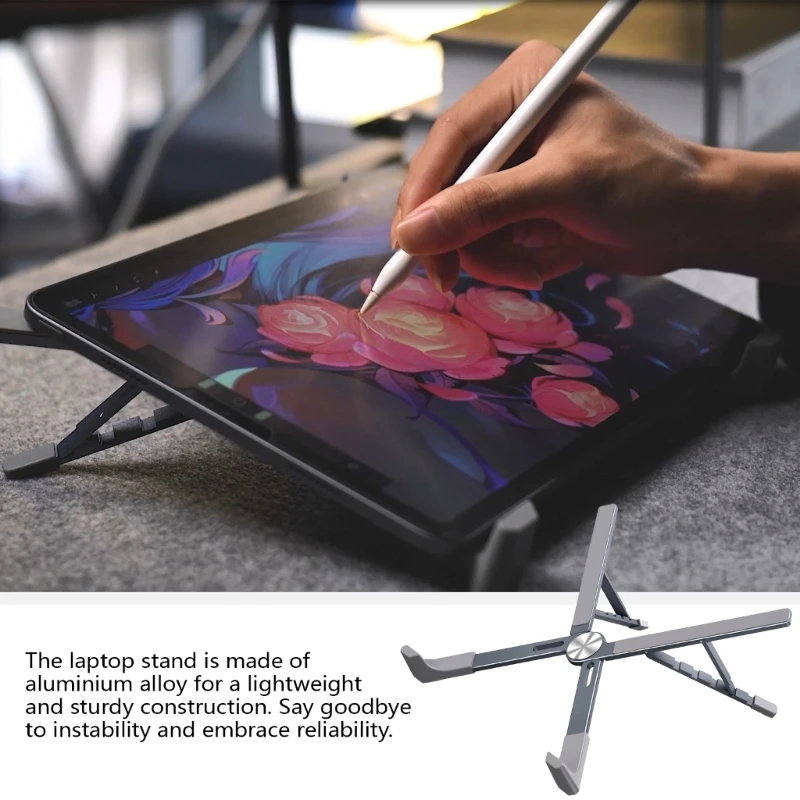 Foldable Laptops Stand Adjustable Portables Notebook Stand Support Base Holder