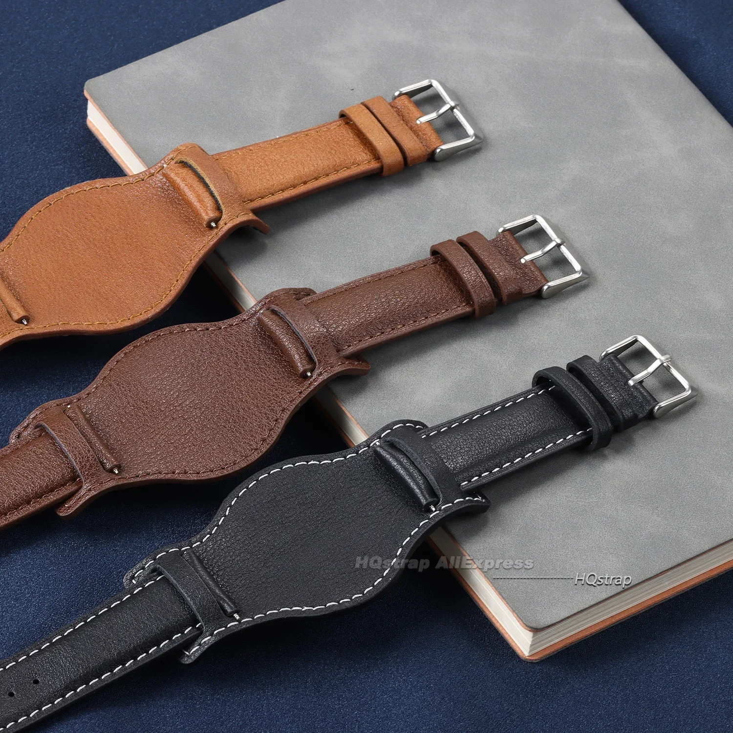 New Leather Watch Strap 22mm 20mm 18mm Band for Samsung Watch 6 5 4 3 Watchbands for Seiko Bracelet for Rolex Universal straps