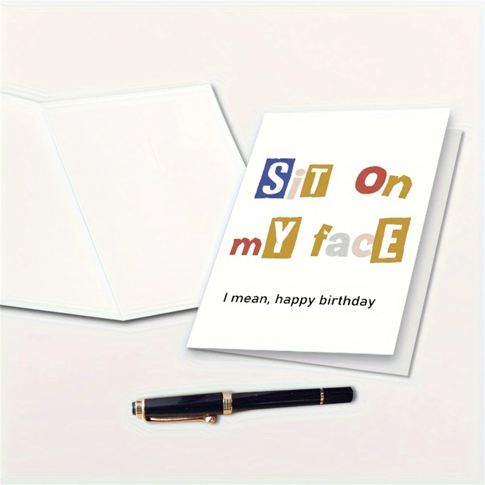 1pc,Dirty Birthday Card for Her, Wife Birthday Card, Raunchy Birthday Card for Girlfriend, Witty Happy Birthday Card Gift for Wo