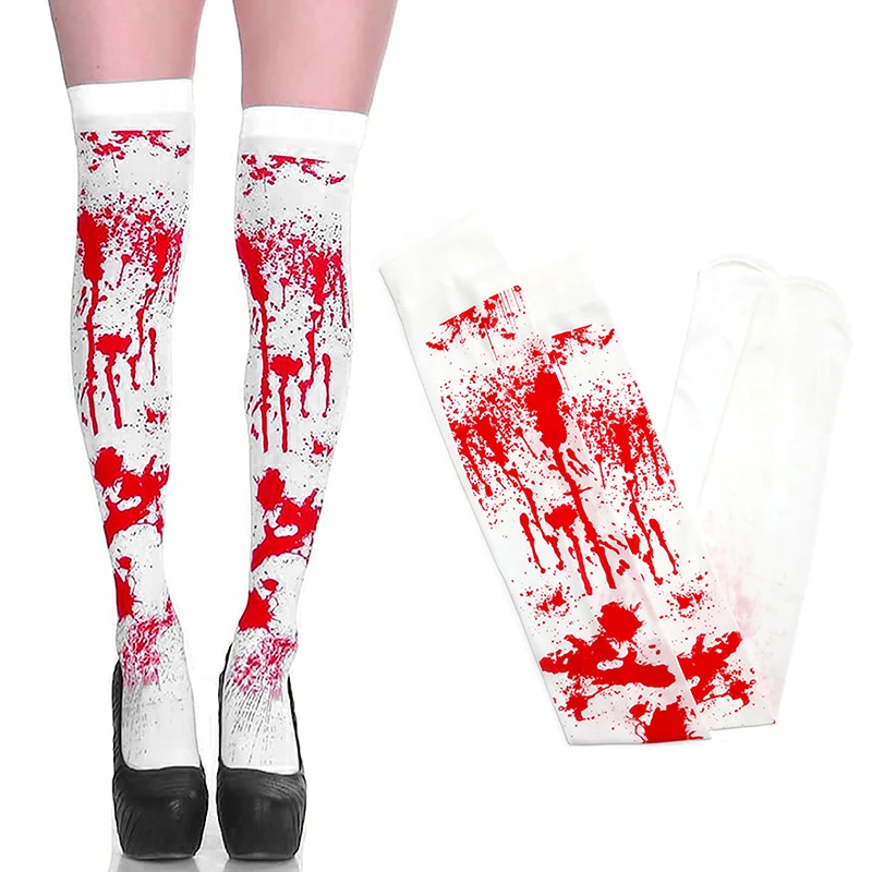 Halloween Blood Gloves Socks Apron Skirt Cosplay Costume Party Scary Atmosphere Decor Themed Party Props Boy Girl