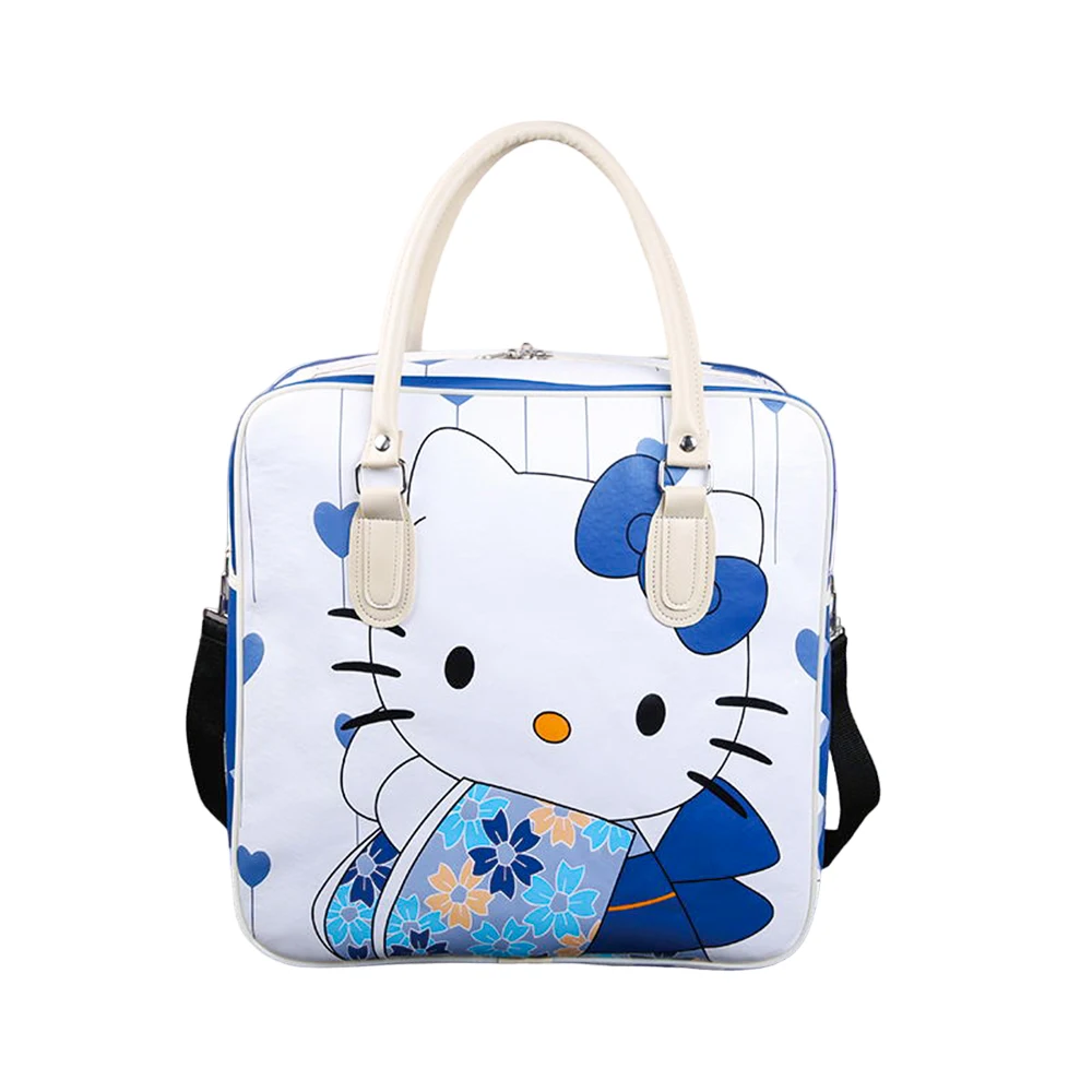 Nowa Sanrio Hello Kitty PU Y2K stylowa torba podróżna przestronna i wytrzymała damska weekendowa z uroczą lekką torebką