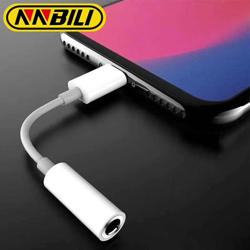 NNBILI For IOS Adapter to 3.5mm Jack AUX Cable For iPhone 14 13Pro Max Male to Female Adapter Headphone Converter Audio Splitter