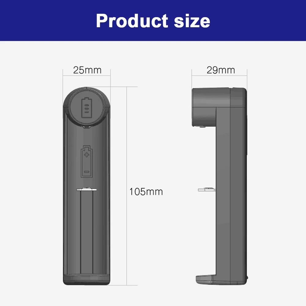 Deligreen Free Shipping Lithium Battery Charger Glare Flashlight Smart Charger for 18650,1450,1044 ,16340 Batteries USB Plug