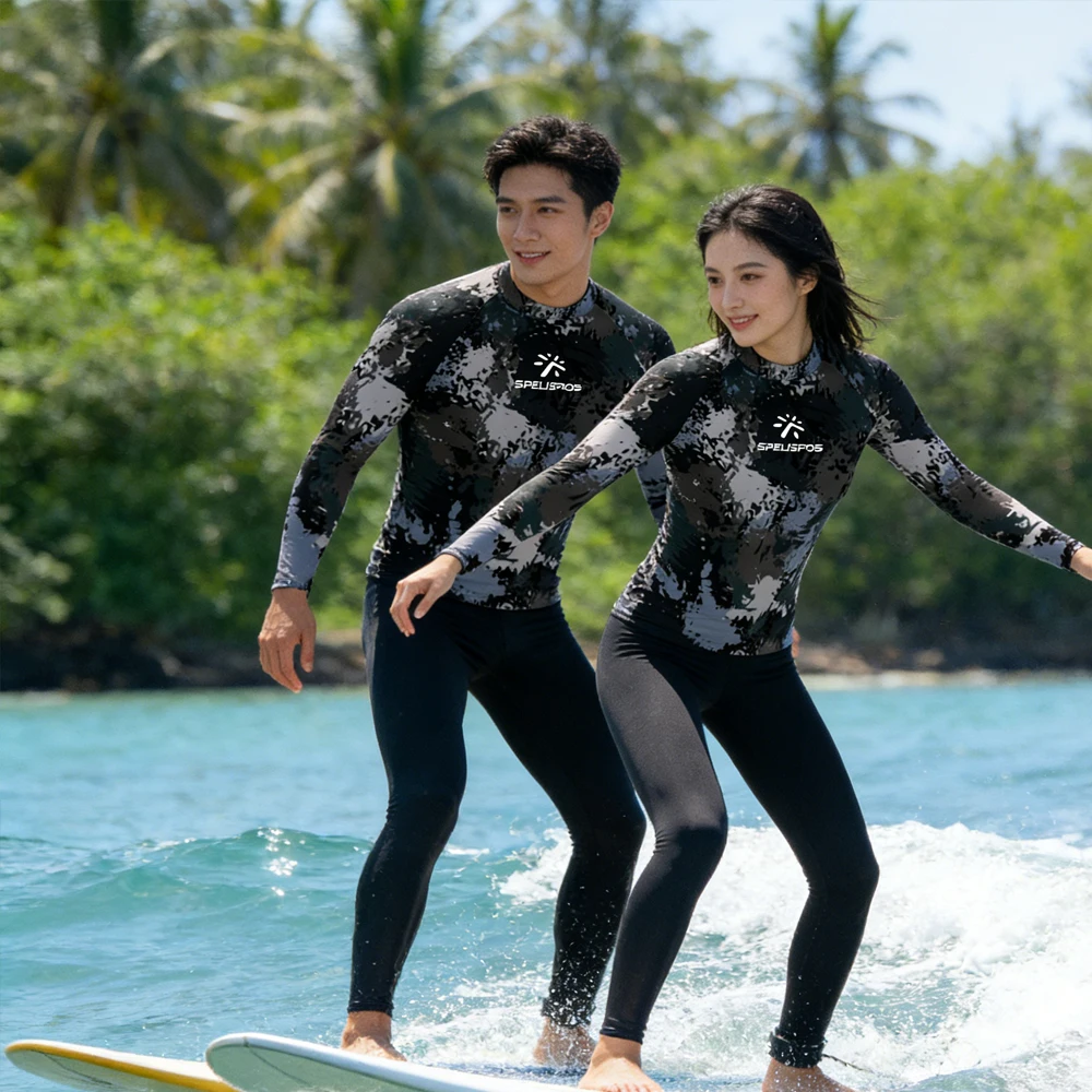 Rash Guard Long Sleeve Men's and Women's Surf Clothes High Quality Surfing Clothing Beachwear for Touring Water Sport Fishing