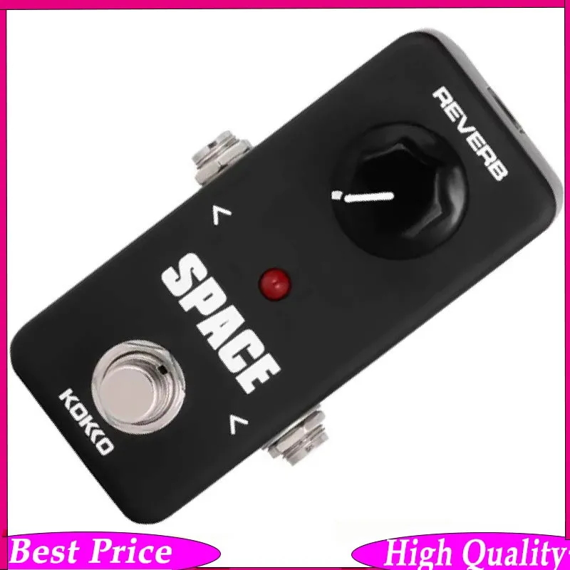 

KOKKO FRB-2 Space Reverb Guitar Effects Pedal True Bypass, Portable Guitar Pedal Digital Reverb Stompbox Guitar Accessories