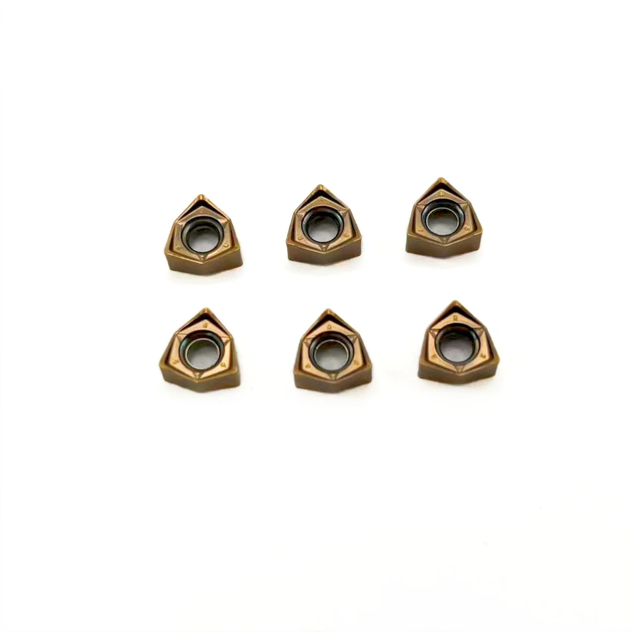 10PCS WNMU040304 EN KT8060 WNMU040304 90 degree double-sided peach-shaped hexagonal plane CNC milling insert WNMU 040304 rough