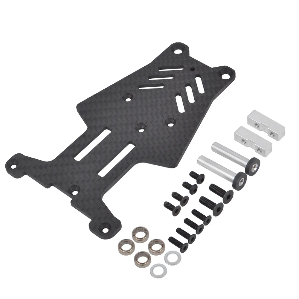 Carbon Fiber Upper Chassis for Traxxas Bandit VXL Rustler VXL 1/10 RC Buggy Upgrade Parts