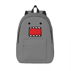 Domo Kun Plecak młodzieżowy z kieszenią Praca studencka Japoński plecak anime dla mężczyzn Kobiety Torba na laptopa na ramię