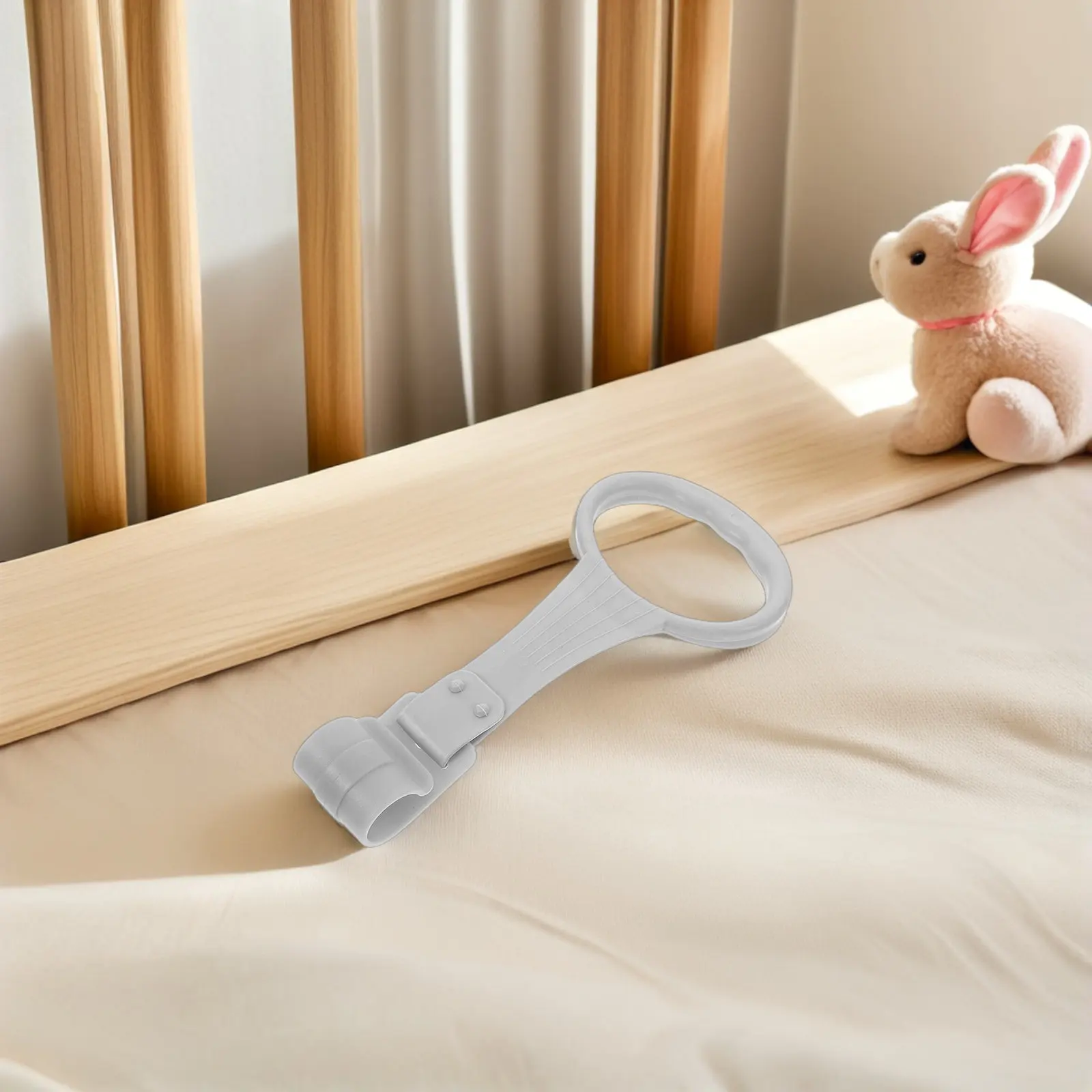 6Pcs Baby Pull Up Rings Playpen Accessories Crib Hanging Grip Handles Infant Exercise Portable Walking Assistant Rings