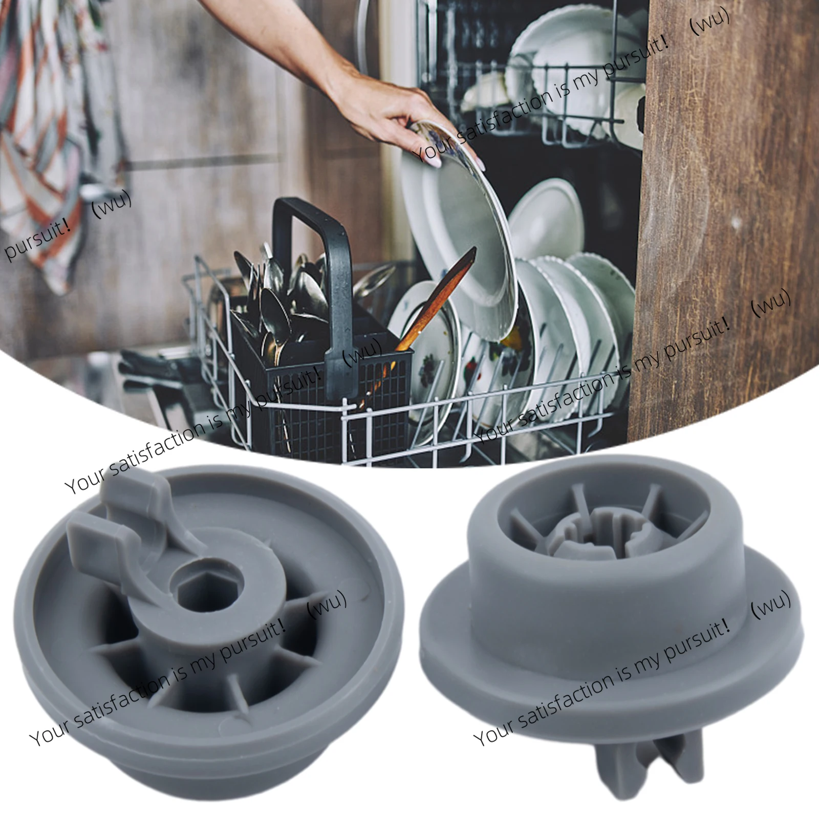 4pcs Dishwasher Wheels For Bosch Siemens- Neff Dish Washing Machine Rack Basket Wheels Replacement Parts Practical To Use
