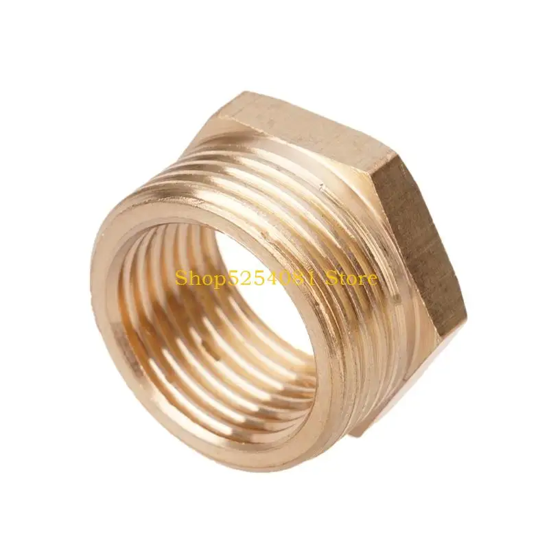 AXYC 6pcs Brass Bushing Reducer Adapter 3/4inch Male Thread to 1/2inch Female Thread Pipe Fitting Hoses Tube Atapter