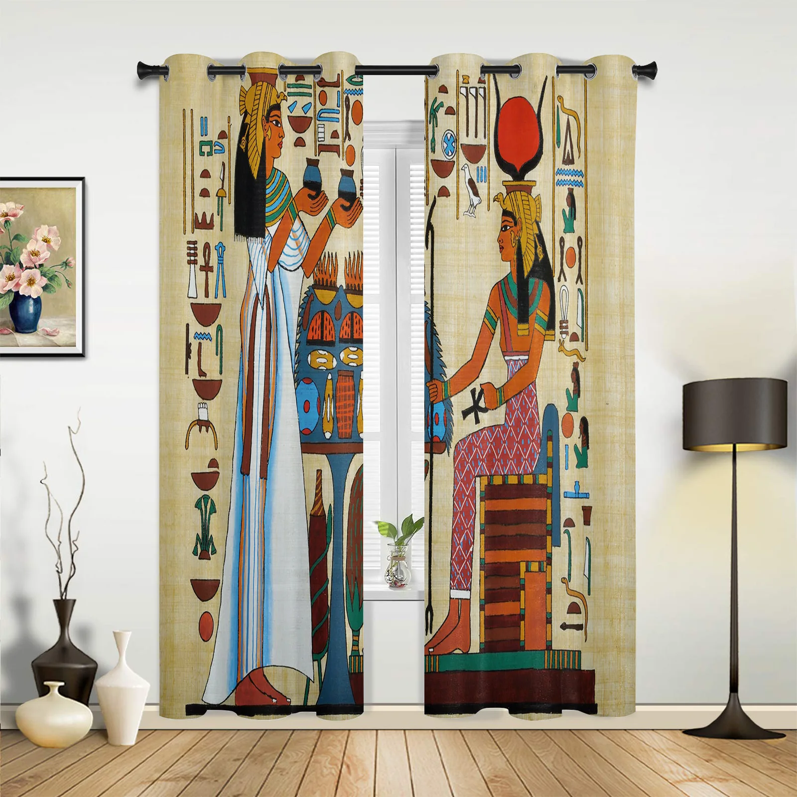 Africa Creator Egyptian History Art Modern Curtains For Bedroom Cafe Home Decor Luxury Curtains In Living Room Window Drapes