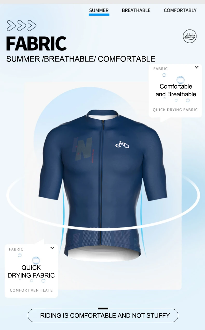 Inbike Man MTB Rad trikot Set atmungsaktive Rennrad hemden Shorts Kit Fahrrad Kurzarm Fahrrad bekleidung mit Gesäß taschen – Detail 4
