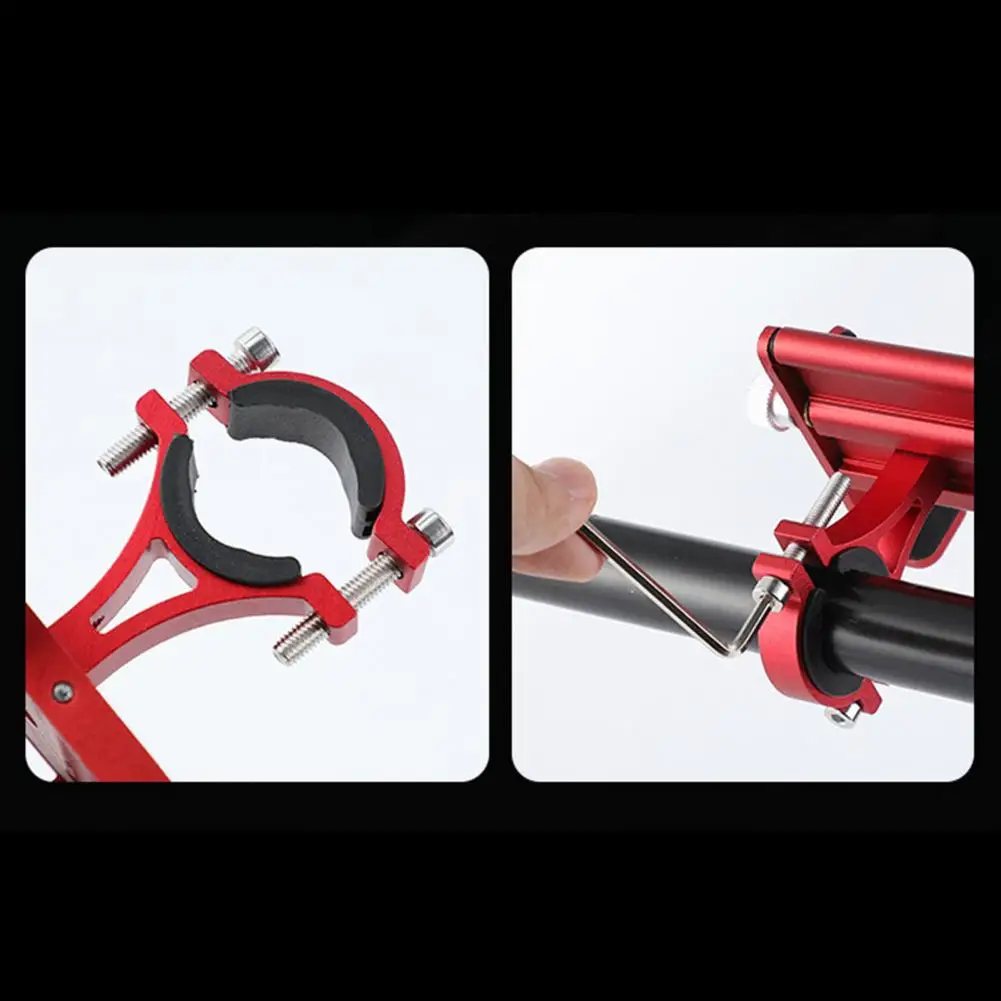 Bicycle Scooter Aluminum Alloy Mobile Phone Holder Mountain Bike Bracket Cell Phone Stand Cycling Accessories