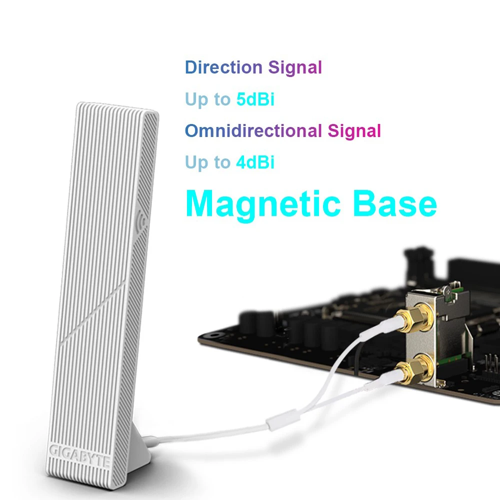 GIGABYTE 2.4G 5G 6G Tri-band WIFI 6E WIF7 Antenna For Motherboard B650E B650M B760M X670E Z790 Z790M Aorus Elite PRO RTX50 AERO