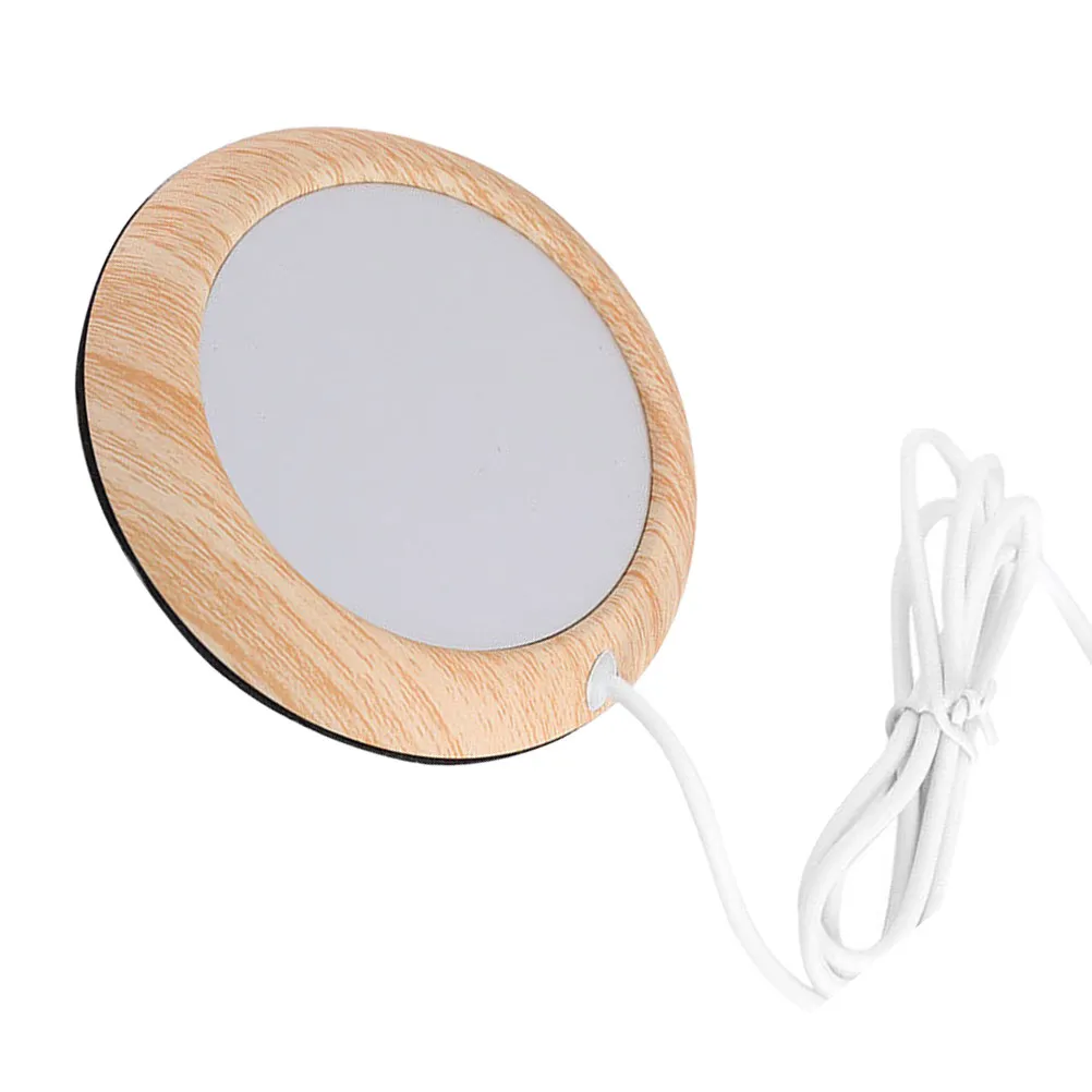 

Electric Cup Warmer Coaster Lightweight USB Heating Base Keeps Coffee Milk Warm All Day Anti Slip Felt Design Portable