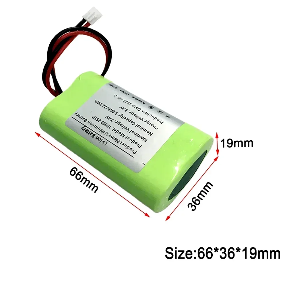 2s1p 18650 Rechargeable Lithium Battery 7.4V 3000mah FOR Amplifier Power toy Accessories LED Lights Security Equipment