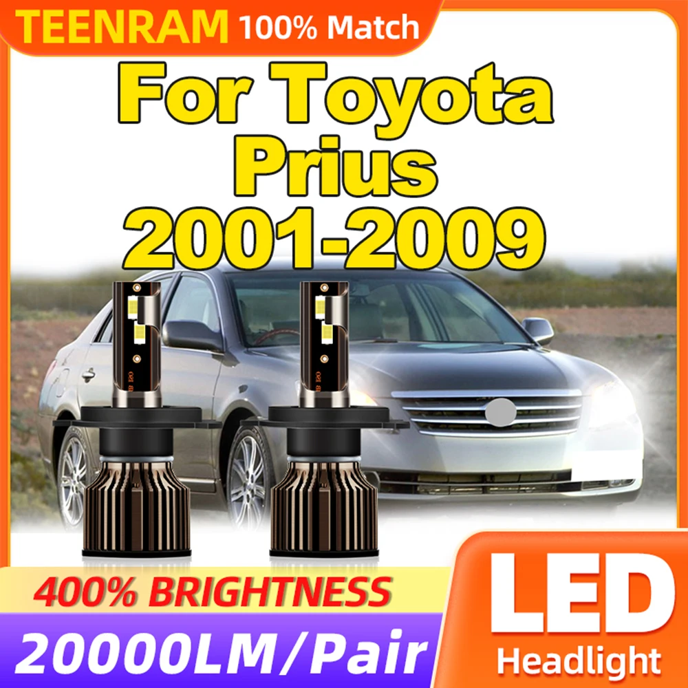 

120 лм лампы для передних фар Canbus 6000 Вт Автомобильные лампы 12 В 2001 K Plug and Play для Toyota Prius 2004-2005 2006 2007 2008 2009