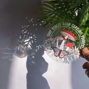 Suncather Glasfensteraufkleber, Regenbogen-DIY-Wanddekoration, PVC, Anti-Kollision, Klebstoff, Kindergeschenk 12 Hauptverkaufsaufkleber Arco Iris Fenster - №9