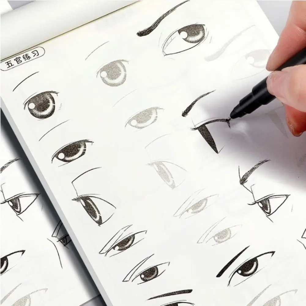 Picture 3: Comics Girl Boy Anime Hand Drawn Book Novice Zero Basic Tracing Manga Sketching Tutorial Drawing Practice Comics Line Draft Book