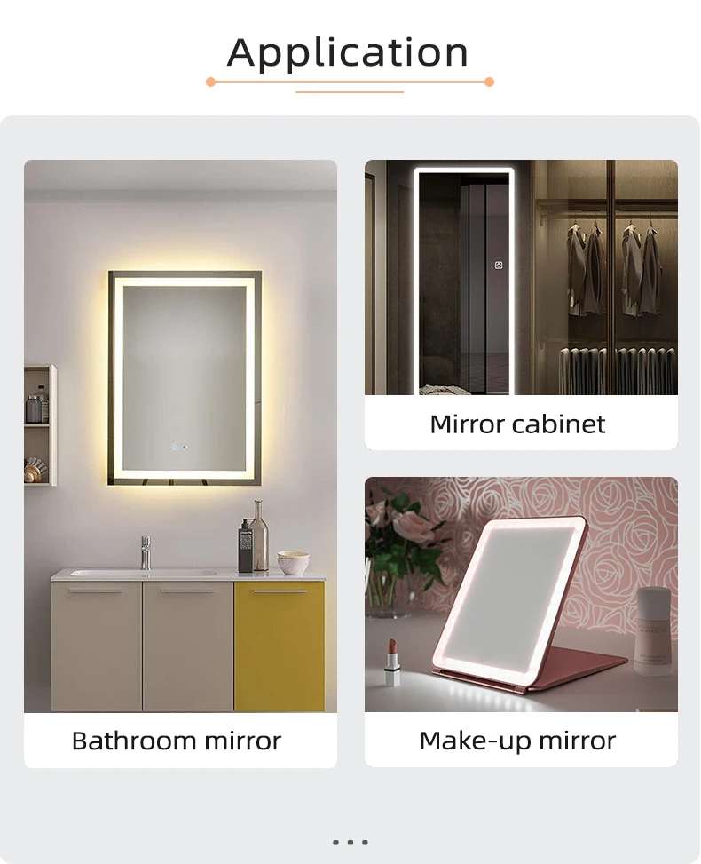 Badezimmerspiegel LED Touch-Dimmer DC12V/24V/5A Hochempfindlicher Make-up-Spiegel LED-Licht Touch-Schalter – Detail 9