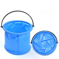 Folding Fishing Bucket Live Fish Box Outdoor Car Wash Bathroom Kitchen Fishing Bait Bucket Folding Bucket Fishing Kit