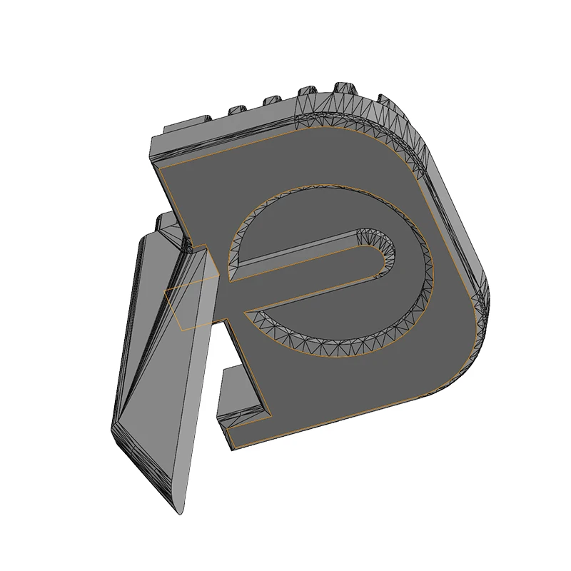 Full size cover back plate numerical control machining broaching type