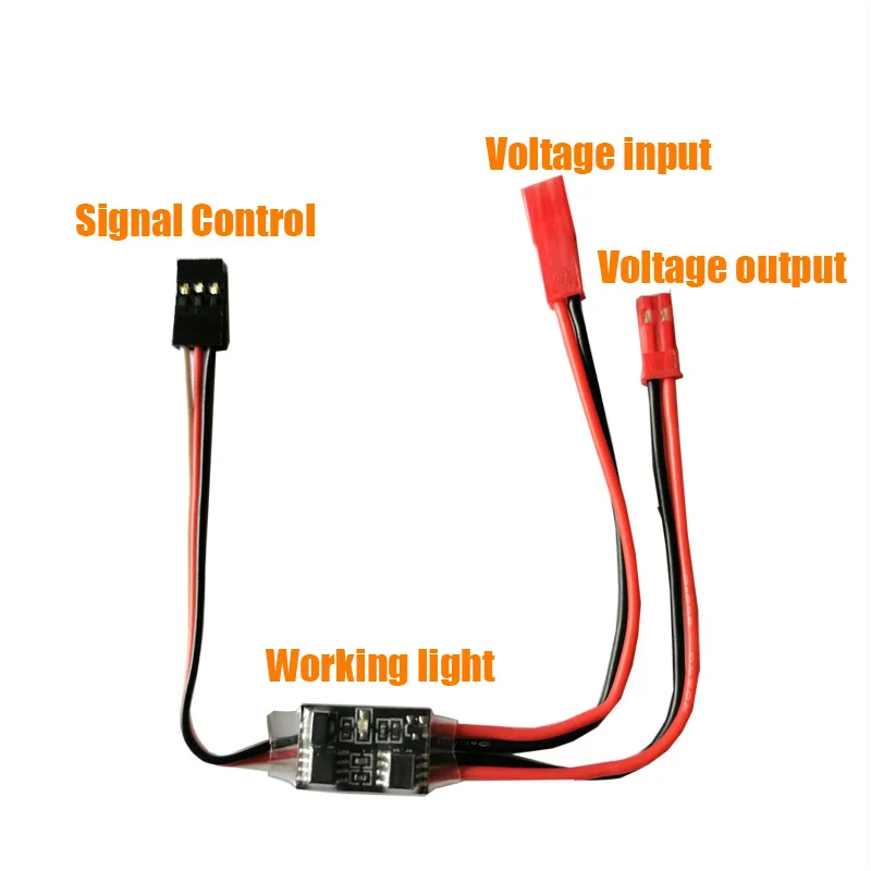 Interruptor electrónico de Control remoto de alta corriente, modelo aéreo de protección de plantas, Dron RC, bomba de agua, Control de señal PWM,