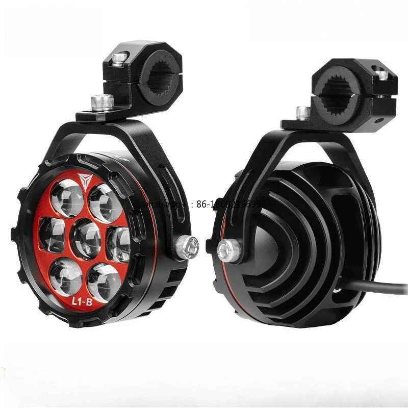 Motorcycle LED Spotlight Flash Auxiliary Light Pull ADV Strong Light Waterproof Motorcycle Travel Modified IP67 Waterproof